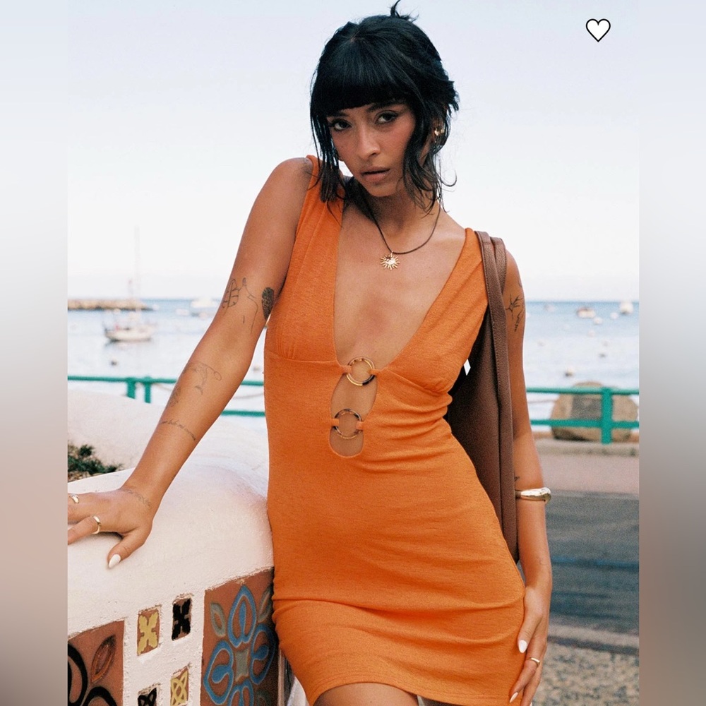 Princess Polly Vibrant Orange Dress